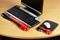 62398 - Duo Gel Keyboard Wrist Rest, Red