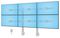 6-MONITOR-ARM-A - Six Monitor Dual Column Monitor Mount with Crossbar, up to 32"