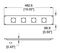 R1274 - 19" Rack Panel Punched for 4x Socapex - 2U