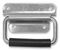 H1030ZR - Un-Sprung Surface Chest Handle with Rubber Grip, PennBrite