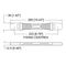 H8012K - Strap Handle with Encapsulated Insert Black