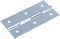 P1300/100P - Piano Hinge 100mm Zinc - Punched on 3" (76.2mm) Centres