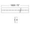 P1300/100P - Piano Hinge 100mm Zinc - Punched on 3" (76.2mm) Centres
