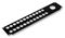R1269/2UK/24-1 - 19" Rack Panel Punched for 24 XLR & Socapex - 2U