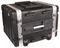ABS-8UTR - 19" Rack ABS Flight Case with Trolley Handle and Wheels- 7U