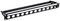 R2269/1UK-12 - 19" Rack Panel Punched for 12 D Series Connectors - 1U