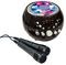 KAR121 - CDG Boombox Karaoke Machine with Bluetooth & Flashing Lights + 40 Track 2017 Hits Discs