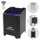 LEDJ355 - 4x12W Rechargeable LED W-DMX Uplighter RGBWAUV with IR, IP65 Black