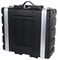 ABS-4UTR - 19" Rack ABS Flight Case with Trolley Handle and Wheels- 3U