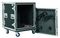CR412BLKMW - 12U 19" Rack Flight Case 50cm with Wheels