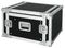 SA06BLKM - 6U 19" Rack Flight Case 45cm with 10U Adjustable Mixer Space