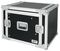 SA08BLKM - 8U 19" Rack Flight Case 45cm with 10U Adjustable Mixer Space