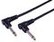 PLS00710 - 6.35mm 1/4" 90° Mono Male Jack Lead, 0.5m