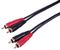 PLS00757 - 2x RCA Phono to RCA Phono Mono Male Lead, 5m
