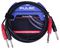 PLS00768 - 2x 6.35mm 1/4" Male Jack to Jack Mono Lead, 1.5m