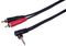 PLS00818 - 3.5mm 90 Stereo Jack to 2x RCA Phono Lead, 1m