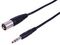 PLS00876 - 3-Pin XLR-M to 6.35mm Stereo Jack Plug, 1m