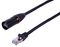 PLS00916 - RJ45+Shell to RJ45 CAT5e SF/TP Stage Lead, 1m