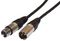 190.083UK - 3 Pin XLR Plug to 3 Pin XLR Socket Shielded Microphone Lead, 12m