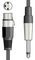 190.088UK - Shielded 6.3mm Mono Jack Plug to 3 Pin XLR Socket Microphone Lead, 12m