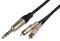 S6J-2R300 - 6.3mm Stereo Jack Plug to 2x RCA Phono Plugs Lead, 3m