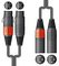 2XF-2XM075 - 2x XLR Sockets to 2x XLR Plugs Lead, 0.75m
