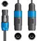 190.182UK - Speaker Splitter Lead, Speaker Plug to 2x Speaker Sockets, 0.3m