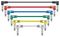 PATCH100CL - Right Angle Mono Jack Plug to Right Angle Mono Jack Plug Patch Leads, Pack of 6, 1m