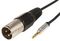 MP3-XLR - 3.5mm Stereo Jack Plug to 3 Pin XLR Plug, 1.5m