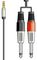 S3J-26J300 - 3.5mm Stereo Jack Plug to 2x 6.3mm Mono Jack Plugs Lead, 3m