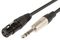 XF-S6J300 - 3 Pin XLR Socket to 6.3mm Stereo Jack Plug Lead, 3m