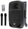IS FR12AWV2 - 12’’ Portable Speaker with Battery, MP3 Player, SD Card, USB, Stereo Bluetooth, 2x UHF Wireless Microphone System
