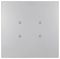 TRUS087S - Quad Steel Deco Truss, 500mm x 500mm Base Plate, Silver
