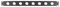 RPX-1U-8D - 19” 1U Rack Panel with 8x D Type XLR Panel Connector Holes