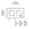 20511 20 - 2U Front Panel Punched for 2x XLR - 1 Module Wide