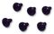 95606-20 - 6x Black Screws for Fastening Modules to Extrusions