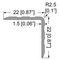 E0815/2000 - 2m Aluminium Angle Edging Profile