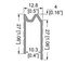 E0825 - 2m Hybrid Extrusions Aluminium Angle Edging Profile 10.3mm