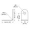 B0715Z - 2 Hole Small Brace Tight Radius PennBrite Corner Brackets, 4 Pack