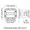 H1015 - Bar Cabinet Handle Black ABS Plastic