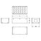 R2350-08 - 8 Hole Stage Box Punched for D Series Connectors