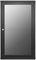 CAB-W21U-EL550 - 21U 19" Black EcoNetCab Steel Wall Mount Rack Enclosure - 1020x550x550mm