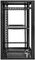 CAB-W21U-EL550 - 21U 19" Black EcoNetCab Steel Wall Mount Rack Enclosure - 1020x550x550mm