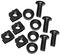 CAGENUT4BK - Cage Nuts, M6, Black, Pack of 4