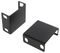 MRB1U50BK - Steel Recess Brackets, 1U, 50mm, Pack of 2