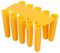 EXP2 - 5mm x 25mm Yellow Nylon Wall Plugs, 100 Pack