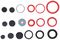 D01891 - 135pc Assorted Washer and blank washer set