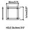 H1460 - Backplate for Shackle H1435 2.5mm Steel