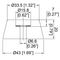 F1615-PE4 - 43mm Screw Mount Round Large Rubber Feet, 4 Pack