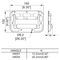 H4051Z-PE1 - Surface Mount Flip Handle with 1/2" (12mm) Grip PennBrite
